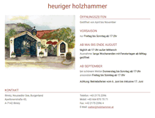 Tablet Screenshot of holzhammer.at